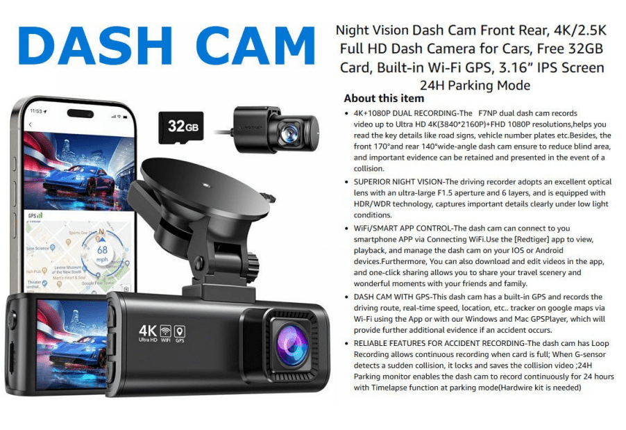 dash cam + text dash cam + text